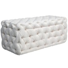 Athena Boucle Ottoman Bench